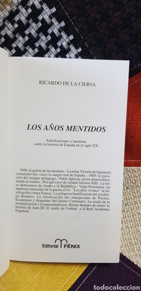 Libros de segunda mano: Libro LOS A&Ntilde;OS MENTIDOS, Primera edici&oacute;n, 1993 - Foto 5