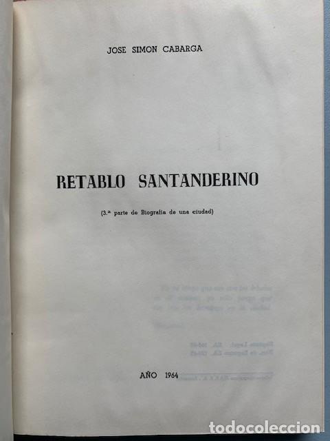 Libros de segunda mano: RETABLO SANTANDERINO - Foto 4