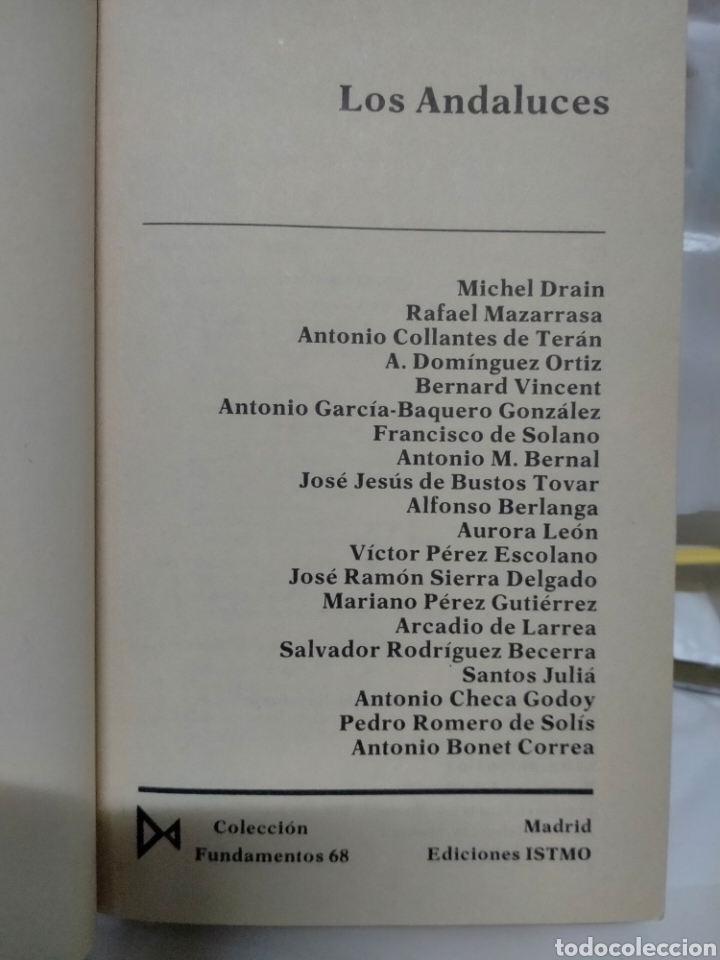 Libros de segunda mano: VARIOS AUTORES. LOS ANDALUCES .EDICIONES ISTMO - Foto 2