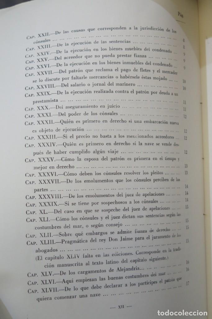 Libros de segunda mano: LIBRO DEL CONSULADO DEL MAR. PARELLADA - Foto 3