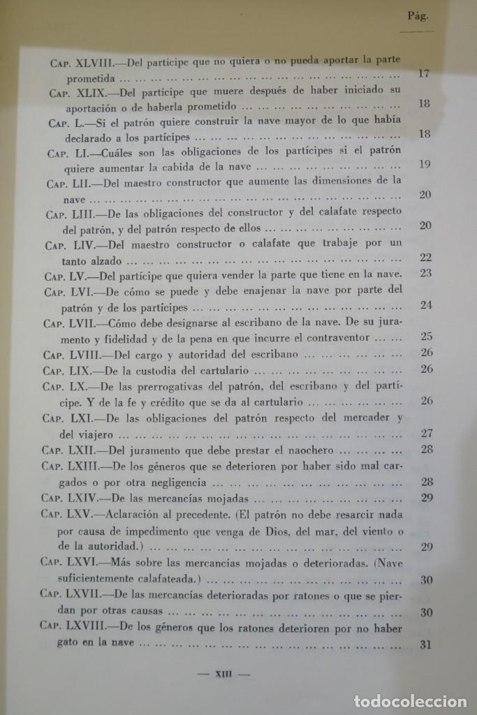 Libros de segunda mano: LIBRO DEL CONSULADO DEL MAR. PARELLADA - Foto 4