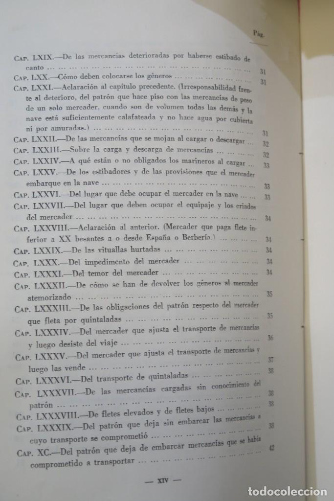 Libros de segunda mano: LIBRO DEL CONSULADO DEL MAR. PARELLADA - Foto 5