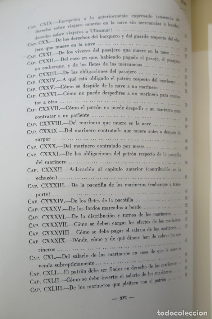 Libros de segunda mano: LIBRO DEL CONSULADO DEL MAR. PARELLADA - Foto 7
