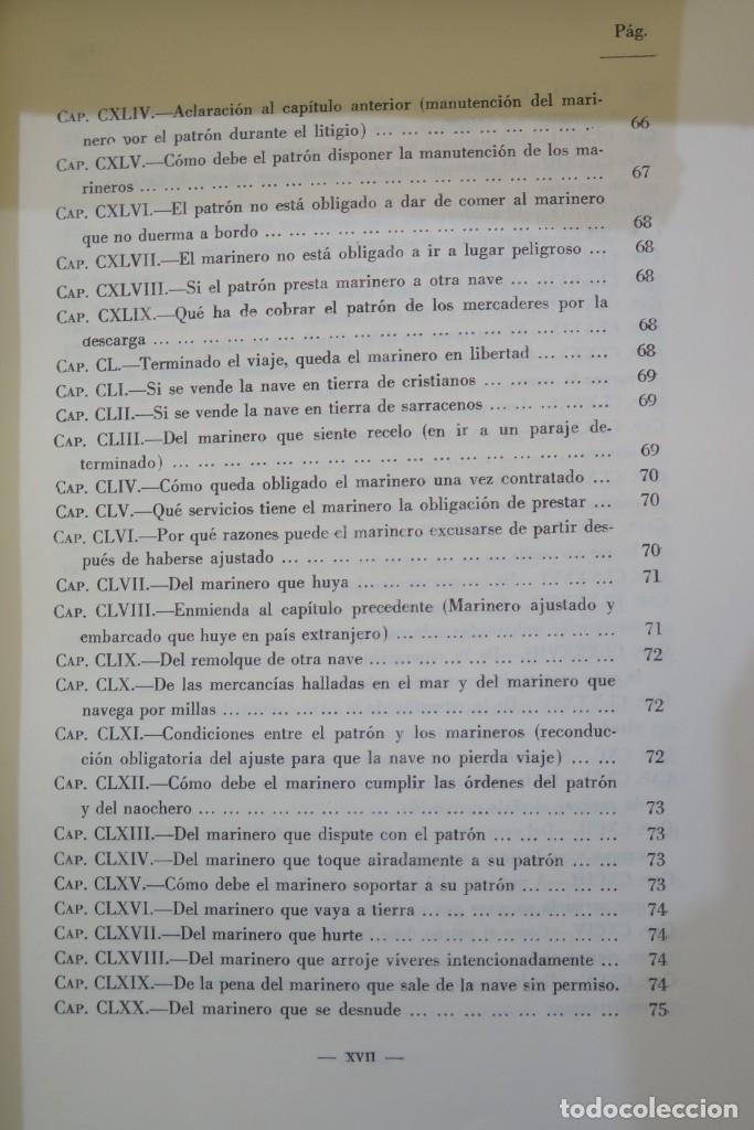 Libros de segunda mano: LIBRO DEL CONSULADO DEL MAR. PARELLADA - Foto 8