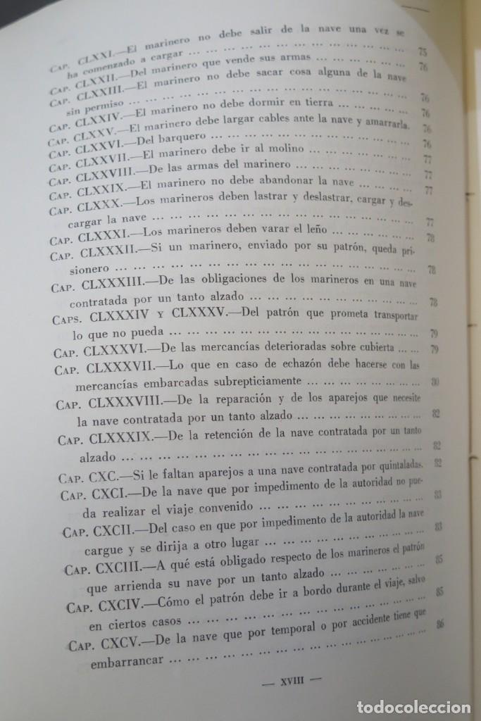 Libros de segunda mano: LIBRO DEL CONSULADO DEL MAR. PARELLADA - Foto 9