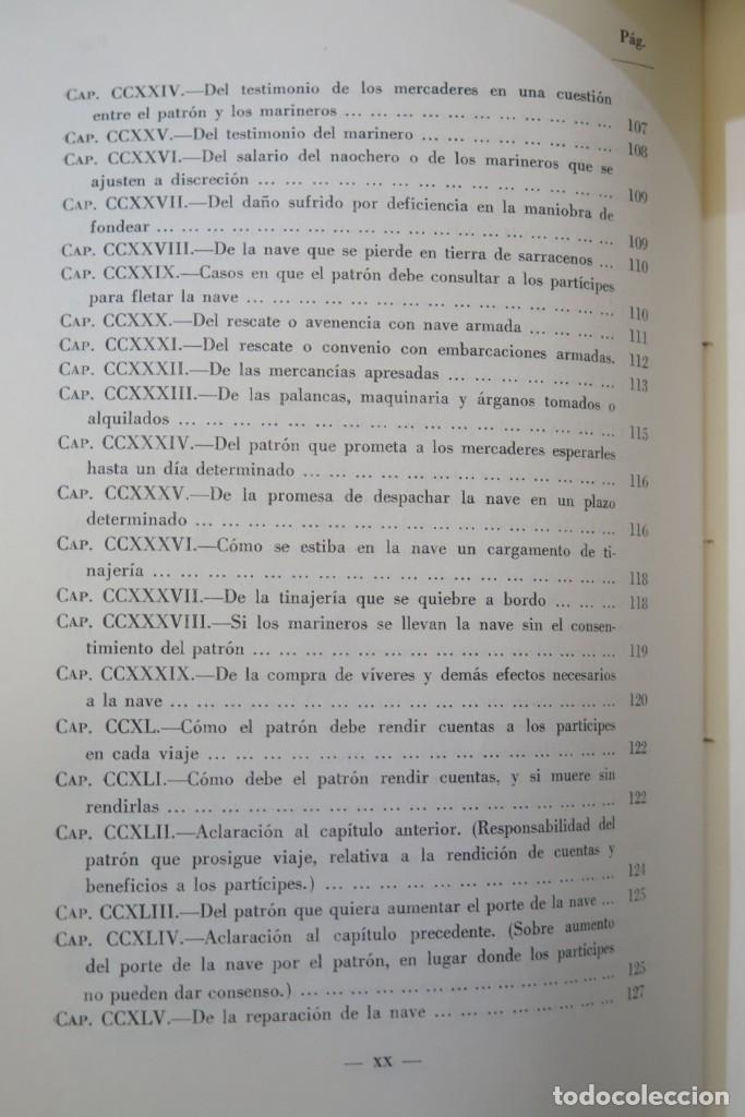 Libros de segunda mano: LIBRO DEL CONSULADO DEL MAR. PARELLADA - Foto 11