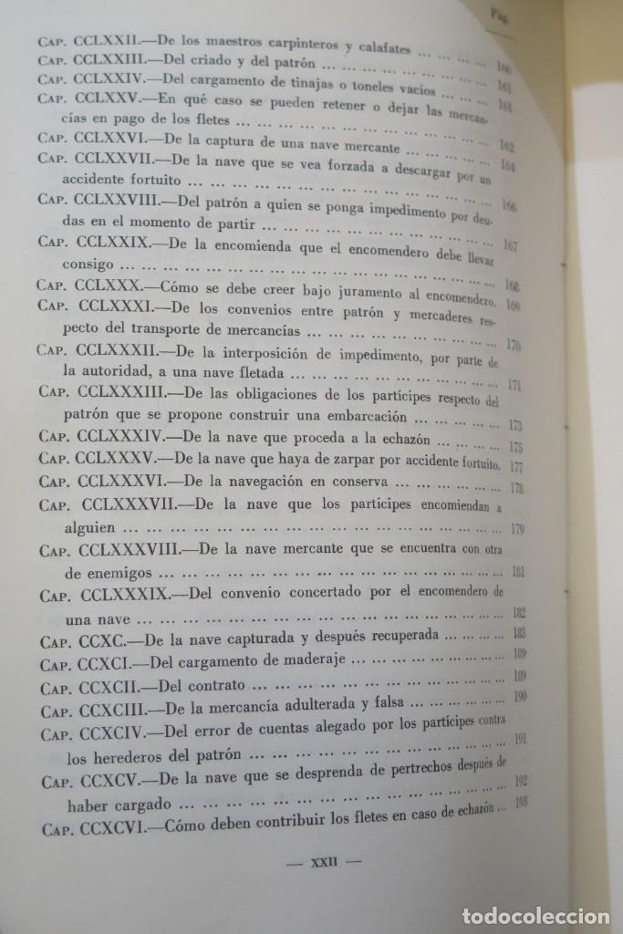Libros de segunda mano: LIBRO DEL CONSULADO DEL MAR. PARELLADA - Foto 13