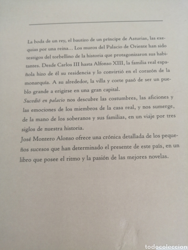 Libros de segunda mano: SUCEDIO EN PALACIO. JOS&Eacute; MARIA ALONSO - Foto 2