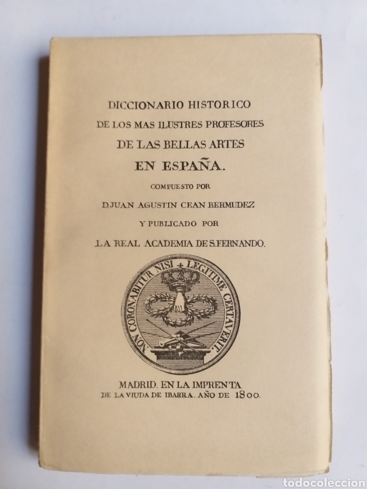 Libros de segunda mano: Diccionario hist&oacute;rico de los m&aacute;s ilustres profesores de las Bellas Artes en Espa&ntilde;a III Agust&iacute;n Ce&aacute;n