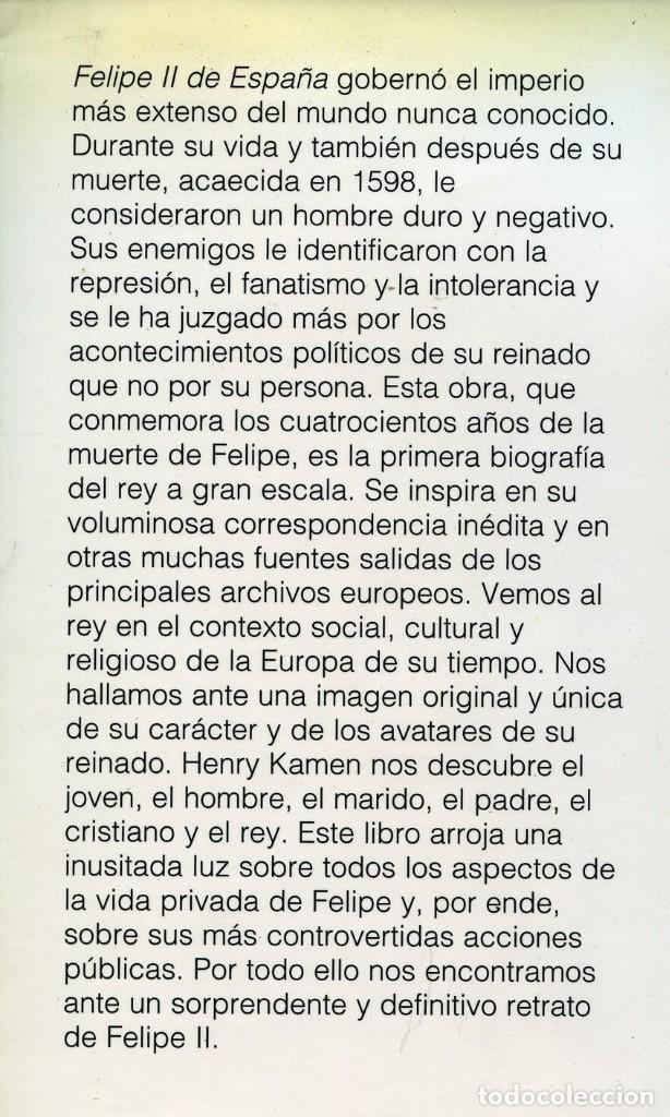 Libros de segunda mano: FELIPE DE ESPA&Ntilde;A, de Henry Kamen - Foto 2