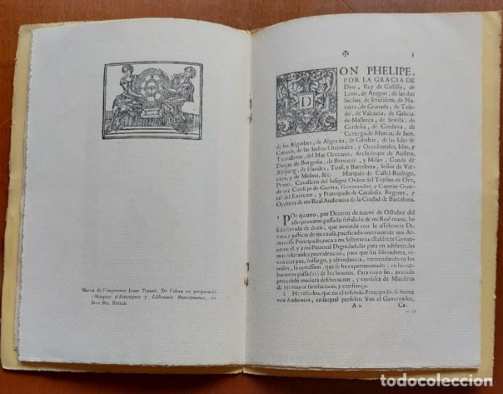 Libros de segunda mano: NOTES HISTORIQUES DECRET NOVA PLANTA ESTUDI + FACSIMIL DECRET 1933 - Foto 4