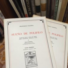 Libros de segunda mano: FRANCESCO COLONNA, SUEÑO DE POLIFILO. GALERÍA-LIBRERÍA YERBA 1981. TRADUCCIÓN DE PILAR PEDRAZA. Lote 284530663