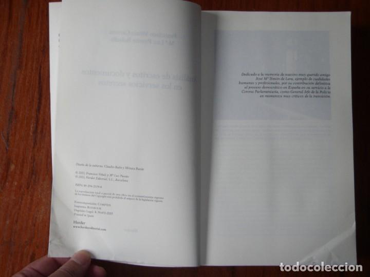Libros de segunda mano: ANALISIS DE ESCRITOS Y DOCUMENTOS EN LOS SERVICIOS SECRETOS HERDER - Foto 4