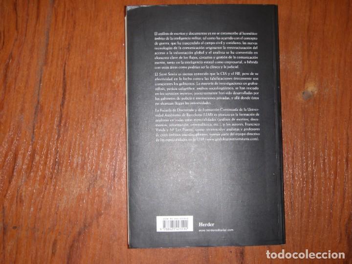 Libros de segunda mano: ANALISIS DE ESCRITOS Y DOCUMENTOS EN LOS SERVICIOS SECRETOS HERDER - Foto 13