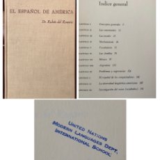 Libros de segunda mano: 1970, EL ESPAÑOL DE AMERICA. LINGÜÍSTICA.. Lote 145976856
