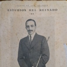 Libros de segunda mano: ESTUDIOS DEL REINADO DE ALFONSO XIII (1948). Lote 299673393
