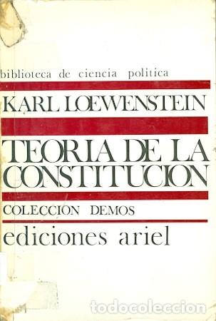 Libros de segunda mano: Teor&iacute;a de la Constituci&oacute;n - Foto 1