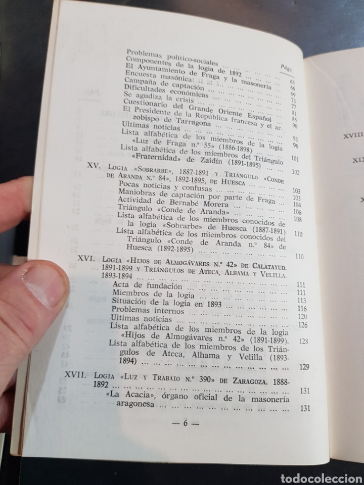 Libros de segunda mano: Libro la masoner&iacute;a en Arag&oacute;n 2 - Foto 3