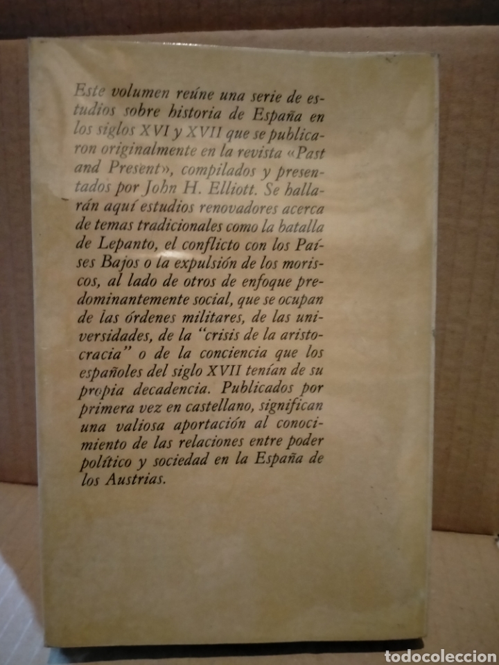 Libros de segunda mano: J.H. ELLIOTT (EDITOR). PODER Y SOCIEDAD EN LA ESPA&Ntilde;A DE LOS AUSTRIAS . CR&Iacute;TICA - Foto 5