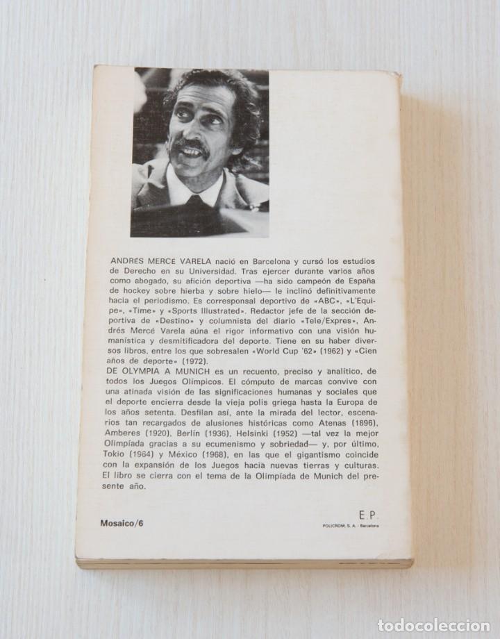 Libros de segunda mano: De Olympia a Munich. Andr&eacute;s Merc&eacute; Varela - Foto 10