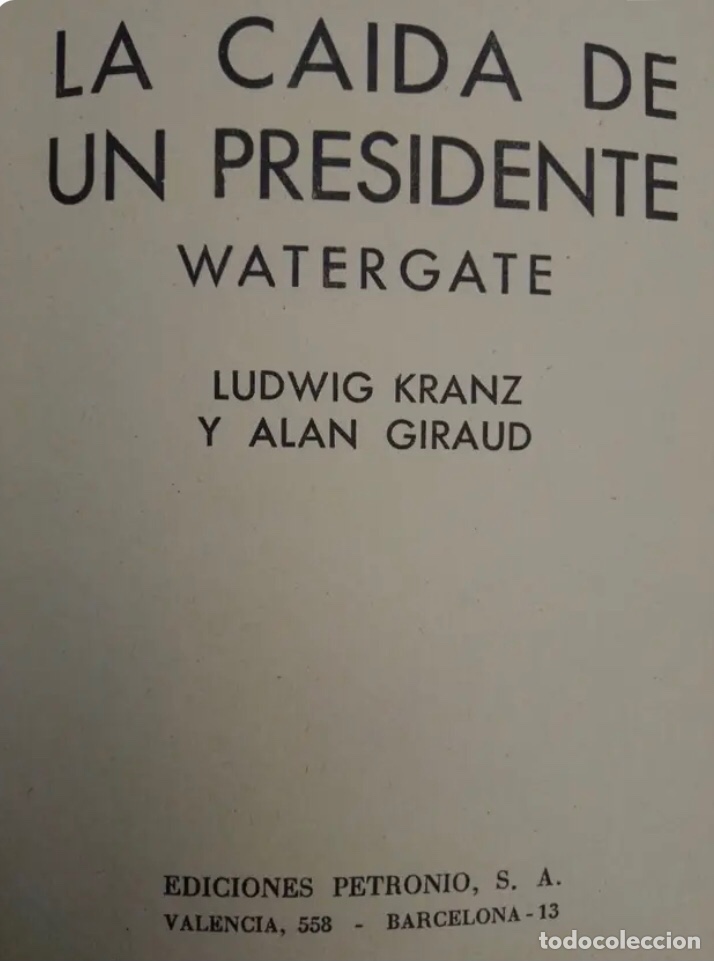 Libros de segunda mano: LA CAIDA DE UN PRESIDENTE (WATERGATE) - Foto 5