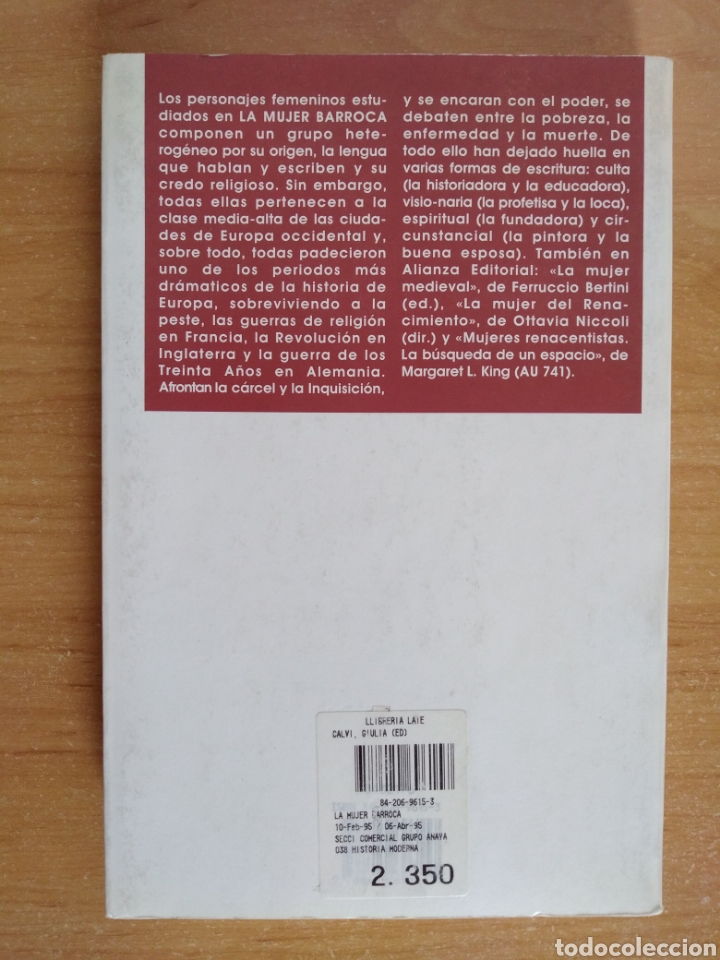 Libros de segunda mano: LA MUJER BARROCA , EDICI&Oacute;N DE GIULIA CALVI - Foto 3