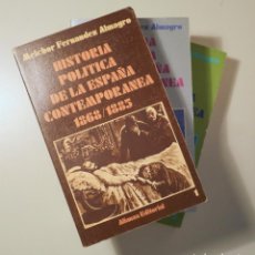 Libros de segunda mano: FERNÁNDEZ ALMAGRO, MELCHOR - HISTORIA POLÍTICA DE LA ESPAÑA CONTEMPORÁNEA 1868-1902 (3 VOL. - COMPLE. Lote 345048868