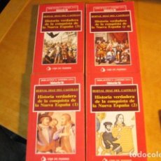 Livres d'occasion: HISTORIA VERDADERA DE LA CONQUISTA DE LA NUEVA ESPAÑA (4 TOMOS)-BERNAL DIAZ DEL CASTILLO NUEVOS. Lote 350140474