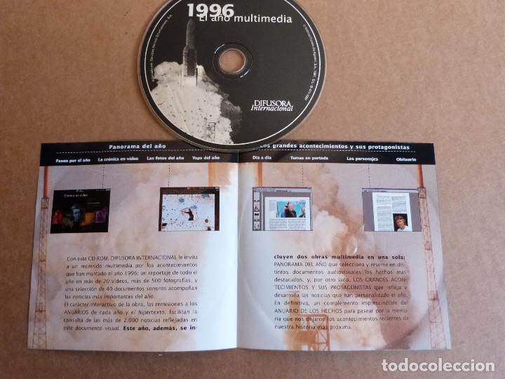 Libros de segunda mano: Complemento al libro Anuario de los hechos 1996 CD Rom El a&ntilde;o multimedia - Difusora Internacional - Foto 2