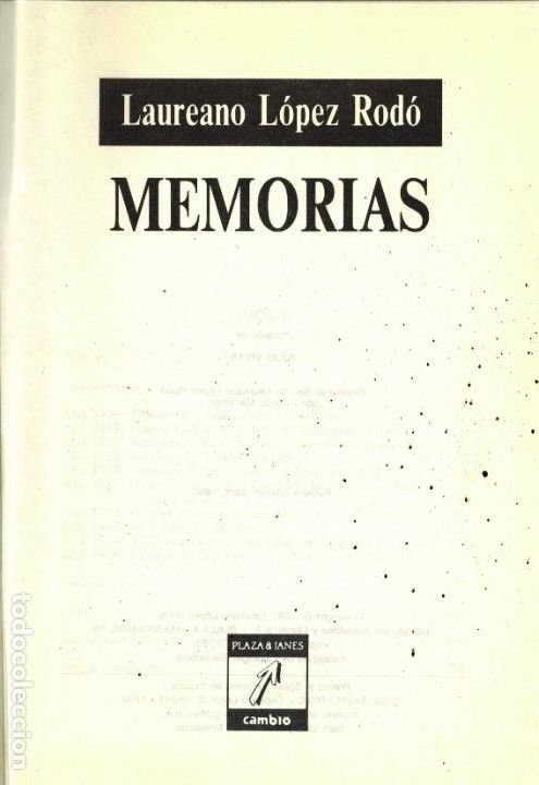 Libros de segunda mano: MEMORIAS - Foto 1