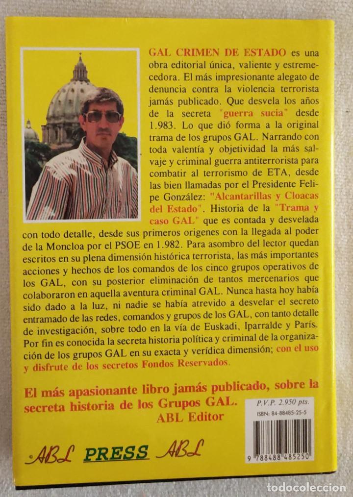 Libros de segunda mano: CRIMEN DE ESTADO. - Foto 2