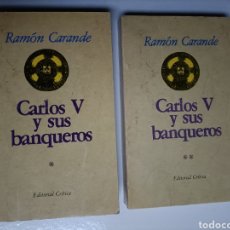 Livros em segunda mão: CARLOS V Y SUS BANQUEROS RAMÓN CARANDE .2 TOMOS.. HISTORIA ARTE XVI. Lote 360202005