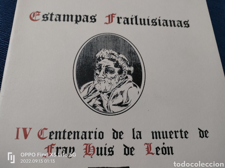 Libros de segunda mano: IV Centenario de la muerte de Fray Luis de Le&oacute;n Estampas Frailuisianas Madrigal de las altas Torres