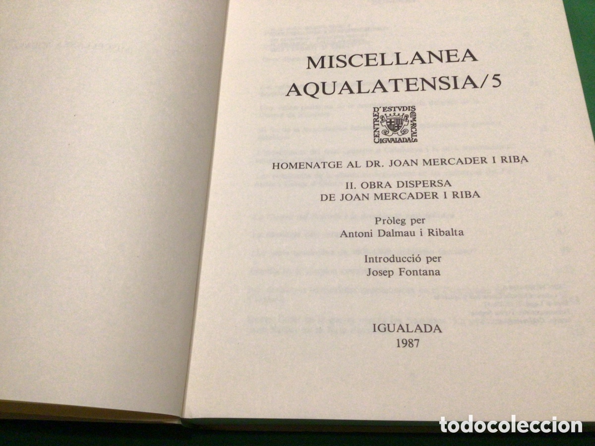 Libros de segunda mano: OBRA DISPERSA. Joan Mercader - Foto 4