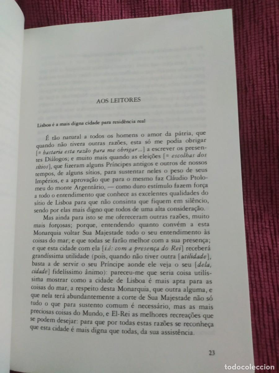 Libros de segunda mano: 1990. Do s&iacute;tio de Lisboa. Di&aacute;logos. Luis Mendes de Vasconcelos. - Foto 5