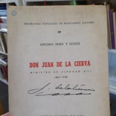 Libros de segunda mano: HISTORIA DE ESPAÑA. DON JUAN DE LA CIERVA, ANTONIO PEREZ, ACADEMIA DE ALFONSO X EL SABIO, 1965. Lote 375737004