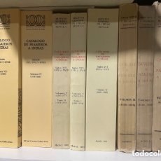 Libros de segunda mano: CATÁLOGO DE PASAJEROS A INDIAS. VOLÚMENES I, II, III, IV, V (2TOMOS), VI Y VII