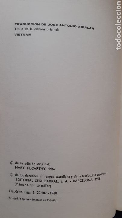 Libros de segunda mano: Vietnam - Mary McCarthy - Foto 3