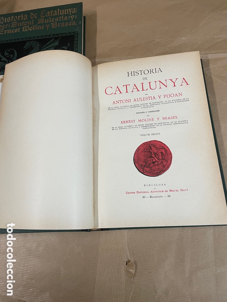 Libros de segunda mano: Historia De Catalunya Antoni Aulestia Editorial Segu&iacute; - Foto 2