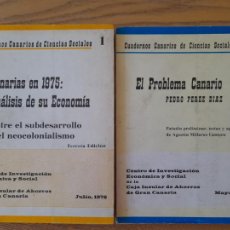 Libros de segunda mano: RAROS. CANARIAS. CUADERNOS CANARIOS DE CIENCIAS SOCIALES, 2 VOL. 1 Y 2. VER INDICES, 1976-77. Lote 389508009