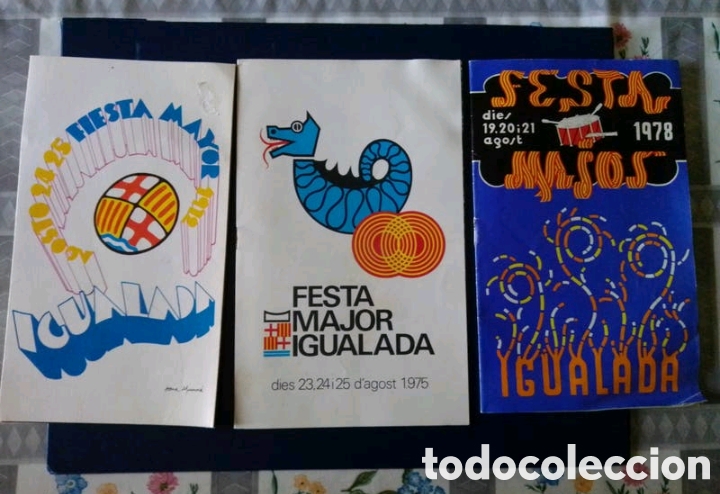 Libros de segunda mano: 3 PROGRAMAS FIESTA MAYOR de IGUALADA (Tama&ntilde;o Bolsillo) - Foto 1