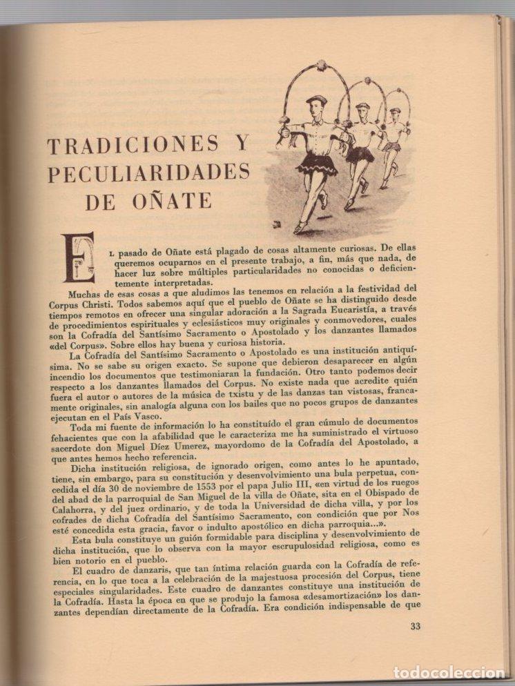 Libros de segunda mano: O&Ntilde;ATE. GIPUZKOA. 1950 - Foto 3