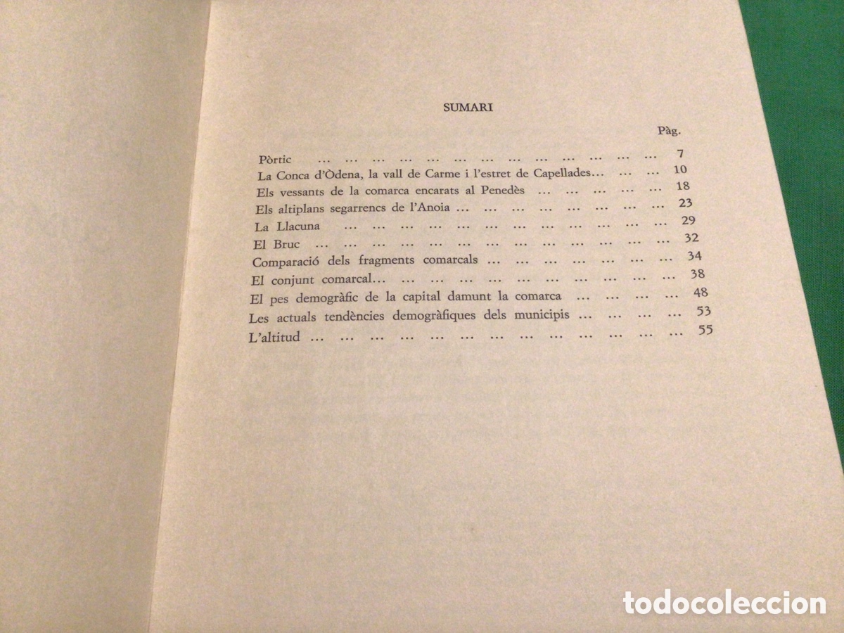 Libros de segunda mano: EVOLUCI&Oacute; DEMOGR&Aacute;FICA DE LA COMARCA D&rsquo;IGUALADA - Foto 4