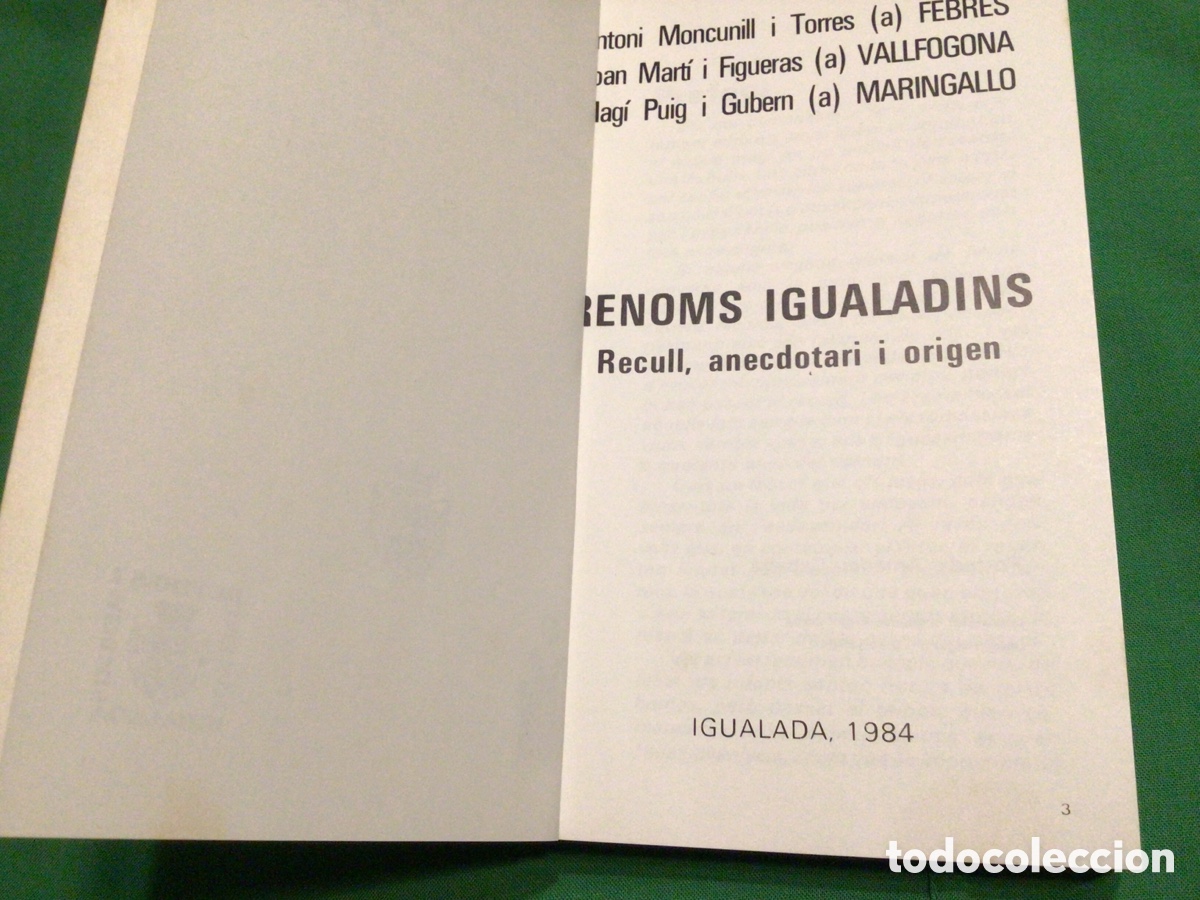 Libros de segunda mano: RENOMS IGUALADINS (1984) - Foto 3