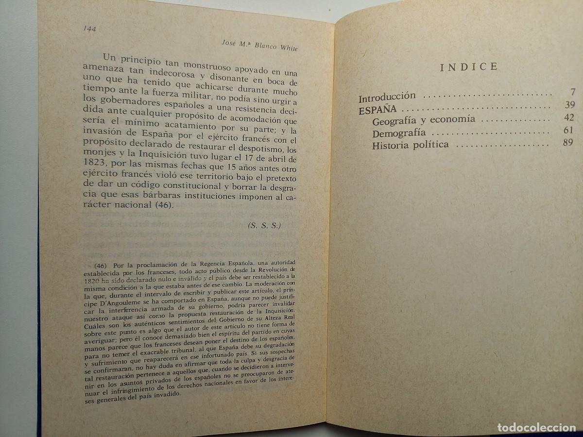 Libros de segunda mano: ESPA&Ntilde;A. JOSE MARIA BLANCO WHITE - Foto 5