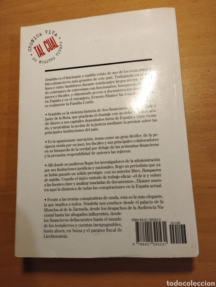 Libros de segunda mano: VENDETTA (ERNESTO EKAIZER) - Foto 5