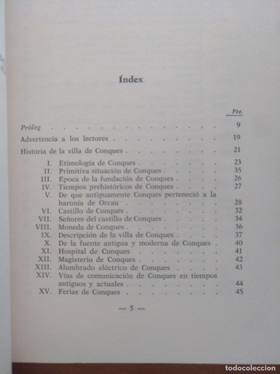 Libros de segunda mano: HISTORIA DE LA VILA DE CONQUES FRANCES ROCA - Foto 3