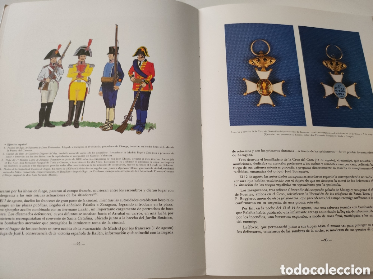 Libros de segunda mano: Los sitios de Zaragoza. 1808-1809. - Foto 6