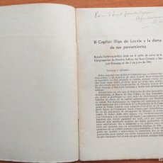 Libros de segunda mano: 1941 - EL CAPITÁN IÑIGO DE LOYOLA Y LA DAMA DE SUS PENSAMIENTOS -FELIX LLANOS TORRIGLIA- DEDICATORIA