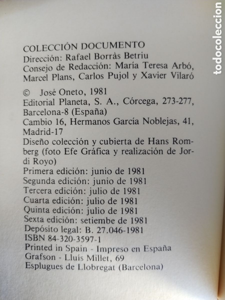 Libros de segunda mano: LA NOCHE DE TEJERO a&ntilde;o 1981 - Foto 2